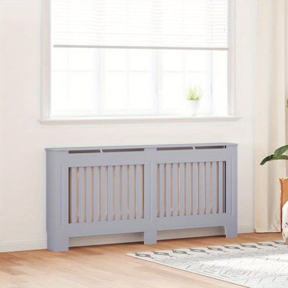 Radiatorombouw – Radiatorbekleding – Radiatorpaneel – Radiatorfront – Radiatorkast – Antraciet – Duurzaam Hout – Extra Plankruimte 172x19x81,5 cm