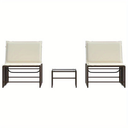 Lounge set – Loungeset – Tuinset – Tuinmeubelset – Zitset – Poly rattan – Bruin – Comfortabele Stoelen – Weerbestendig
