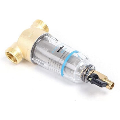 Voorfilter – Voorfilterwater – Waterfilter – Sedimentfilter – Roestvrijstalen Filter – Filterprecisie 40 Micron – Inlaatdiameter 86 mm