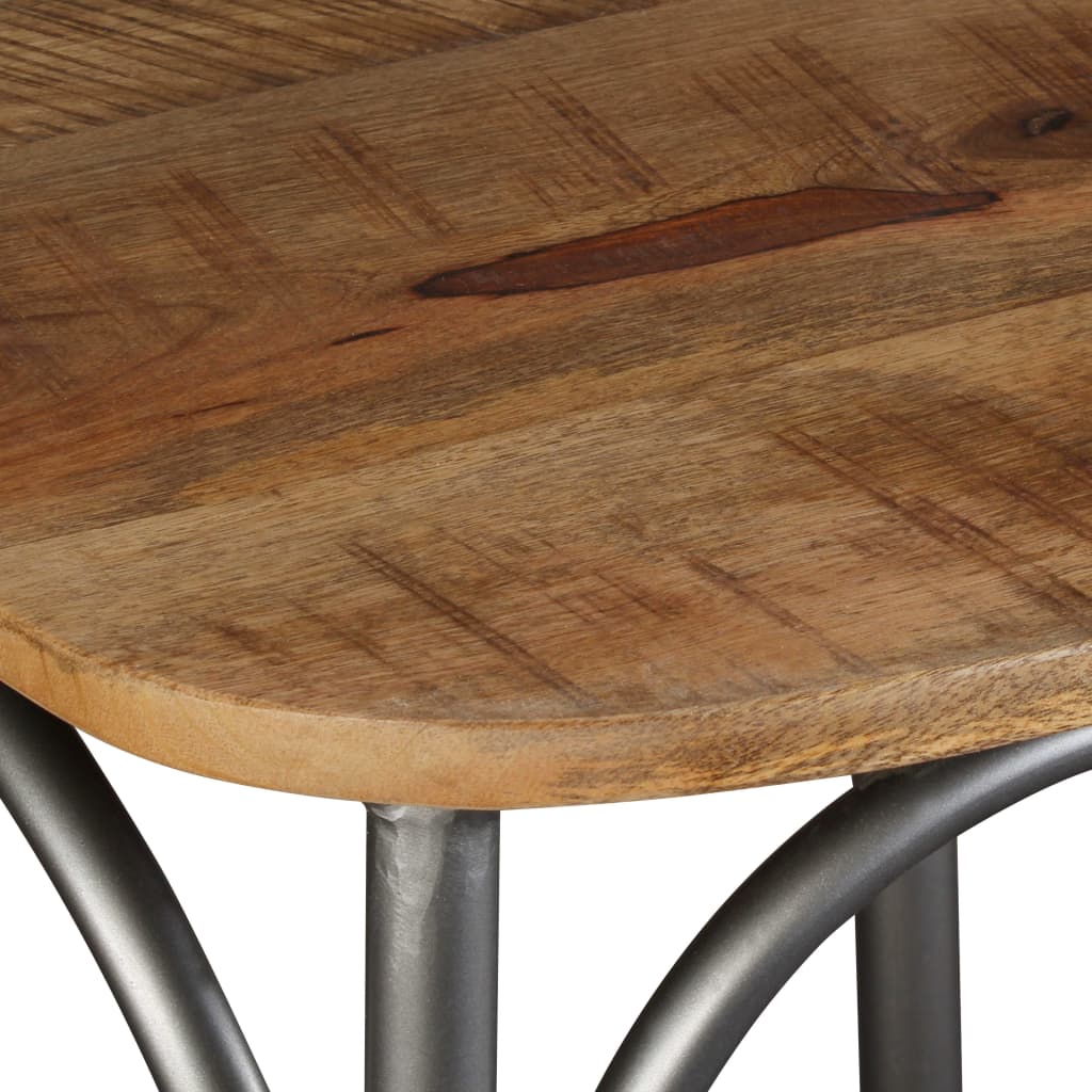Eetkamerstoel – Stoel – Kuipstoel – Keukenstoel – Meubel – Massief Mangohout – Stalen Frame