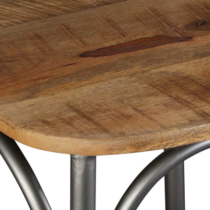 Eetkamerstoel – Eettafelstoel – Keukenstoel – Stoel – Kuipstoel – Massief Mangohout – Robuust Stalen Frame