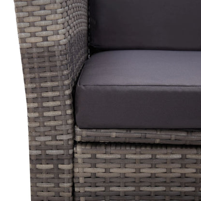 Loungeset – Tuinset – Loungemeubel – Zitgroep – Tuinmeubelset – Polyrotan – Weerbestendig – Inclusief Kussens