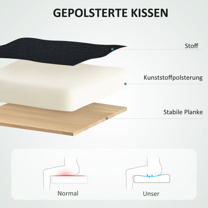 Bureaustoel – Draaistoel – Bureaustoel Verstelbaar – Kantoorstoel – Werkstoel – Zwart – 360° Draaibaar – Verstelbare Zithoogte