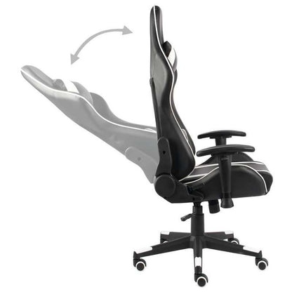 Gaming Stoel – Bureau Stoel – Gamestoel – Werkstoel – Witte Kleur – Ergonomisch Ontwerp – Verstelbare Zit- En Armleuning
