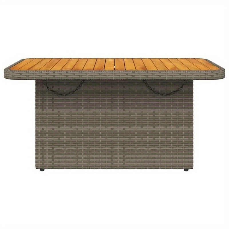 Tuintafel – Balkon Tafel – Buiten Tafel – Tuinmeubel – Buitenmeubel – Grijs – 90x55x71 cm – Eenvoudig Montage – Lichtgewicht & Draagbaar