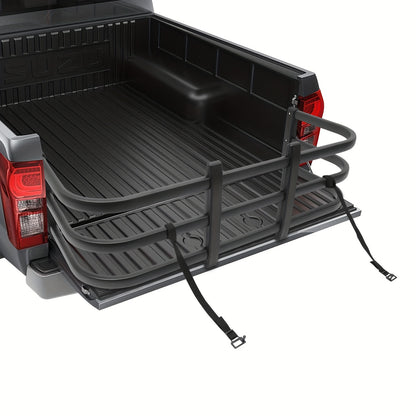 Truck Bed Extender – Truck Laadbak Verlengstuk – Pick-up Bed Verlenger – Laadruimte Verlenging – Cargo Extender Zwart – Verstelbare Lengte 122-155 cm – Duurzame Aluminium Bouw