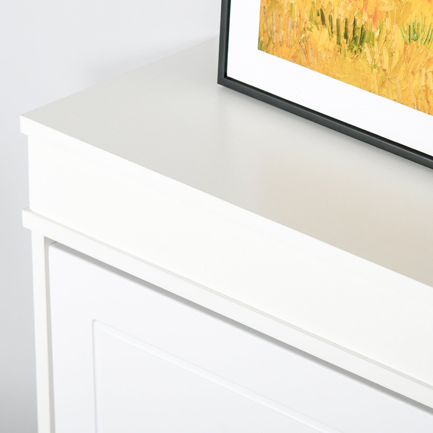 Schoenenkast – Schoenenrek – Schoenopbergmeubel – Schoenenkast – Schoenenhouder – Wit MDF – 4 Vouwdeuren – Ruime Opbergruimte – Compact Design 98x24x83 cm