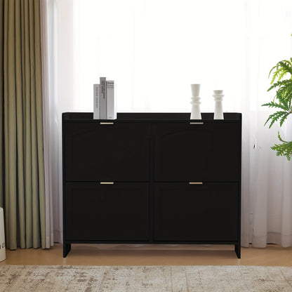 Schoenenkast – Schoenenrek – Schoenopberger – Halmeubel – Mudroomkast – Modern Metaal en Bamboe – Ruimtebesparend Design – Stevig en Duurzaam