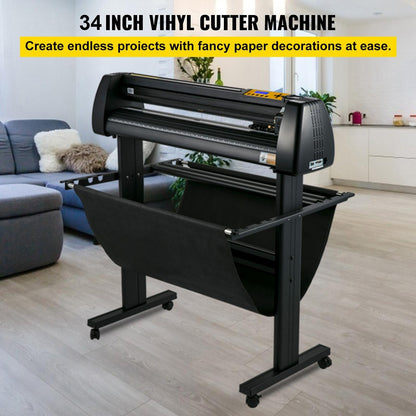 Vinylsnijder – Snijplotter – Snijmachine – Vinyl Cutter – Graveermachine – Groot Snijoppervlak 87 cm – Nauwkeurige Snijprecisie 0,01 mm