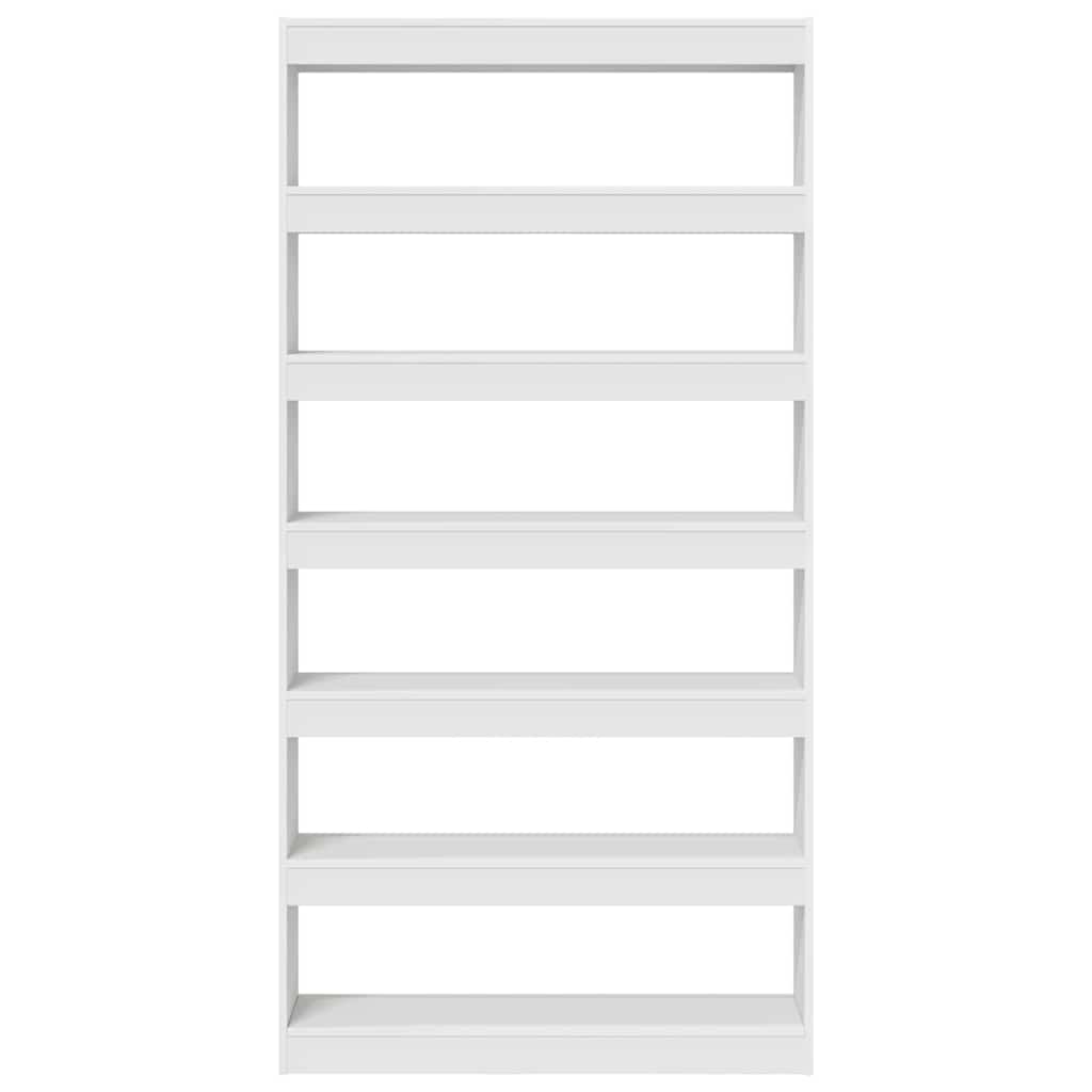 Boekenplank – Wandplank – Boekenrek – Wandrek – Opbergplank – 6 Niveau’s – Hout Wit – Inclusief Bevestigingsmateriaal