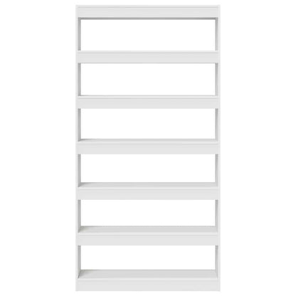Boekenplank – Wandplank – Boekenrek – Wandrek – Opbergplank – 6 Niveau’s – Hout Wit – Inclusief Bevestigingsmateriaal