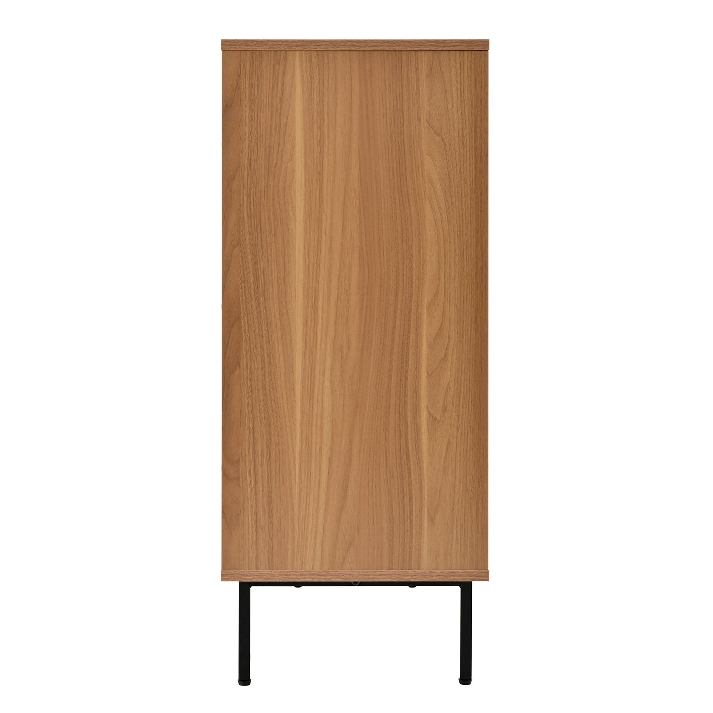 Sideboard – Dressoir – Buffetkast – Opbergkast – Kast – Modern – Houtlook Met Rattan – 140x37x91 cm – 3 Laden Met Verstelbare Planken