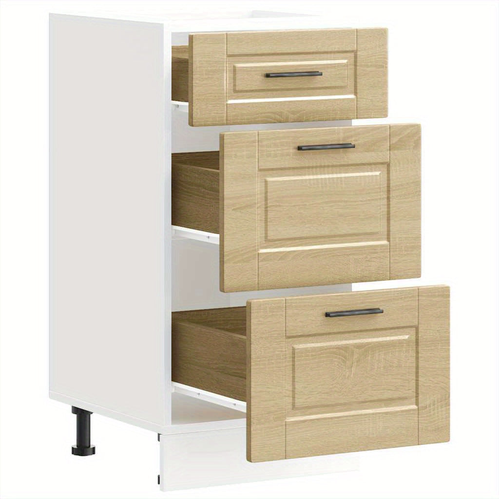 Kitchen base cabinet Porto Sonoma oak wood material Side Cabinet Organizer Storage Cabinet Storage Box for Bedroom, Living Room, Bathroom, Home Furniture
