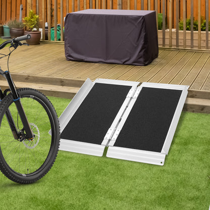 60.96cm Foldable Ramp | Aluminum Alloy, Foldable Ramps for and Walkers, Brand: NaMaSyo