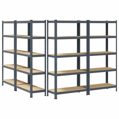 Opbergrek – Stellingkast – Opbergrek – Opbergkast – Opbergrekken – 5 Niveaus – Staal Hout Anthraciet