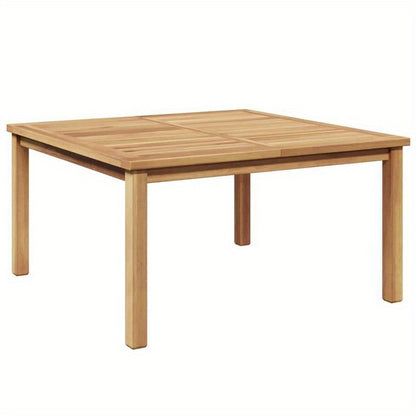 Coffee Table Bruin 85 X 85 X 45 Cm Solid Teak Wood Practical, Removable, Suitable for All Seasons