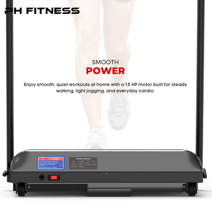 Loopband – Opvouwbare Treadmill – Thuisfitness – Cardiotrainer – Hardloopband – 1,5 PK Stille Motor – Bluetooth App Connectiviteit