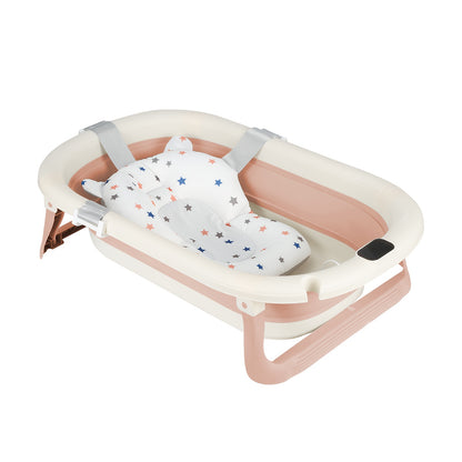 Hondenbadkuip – Draagbare Badkuip – Opvouwbaar Hondenzwembad – Huisdierenbad – Wasmand – Ruimtebesparend – PP-Materiaal – Afvoerkraan – 43x71x18,5 cm – Roze