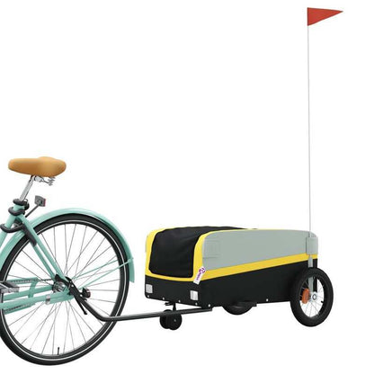 Fietskar – Fietsaanhanger – Bagagekar – Lastenkar – Aanhangwagen – 30 kg Draagvermogen – Stabiel IJzeren Frame