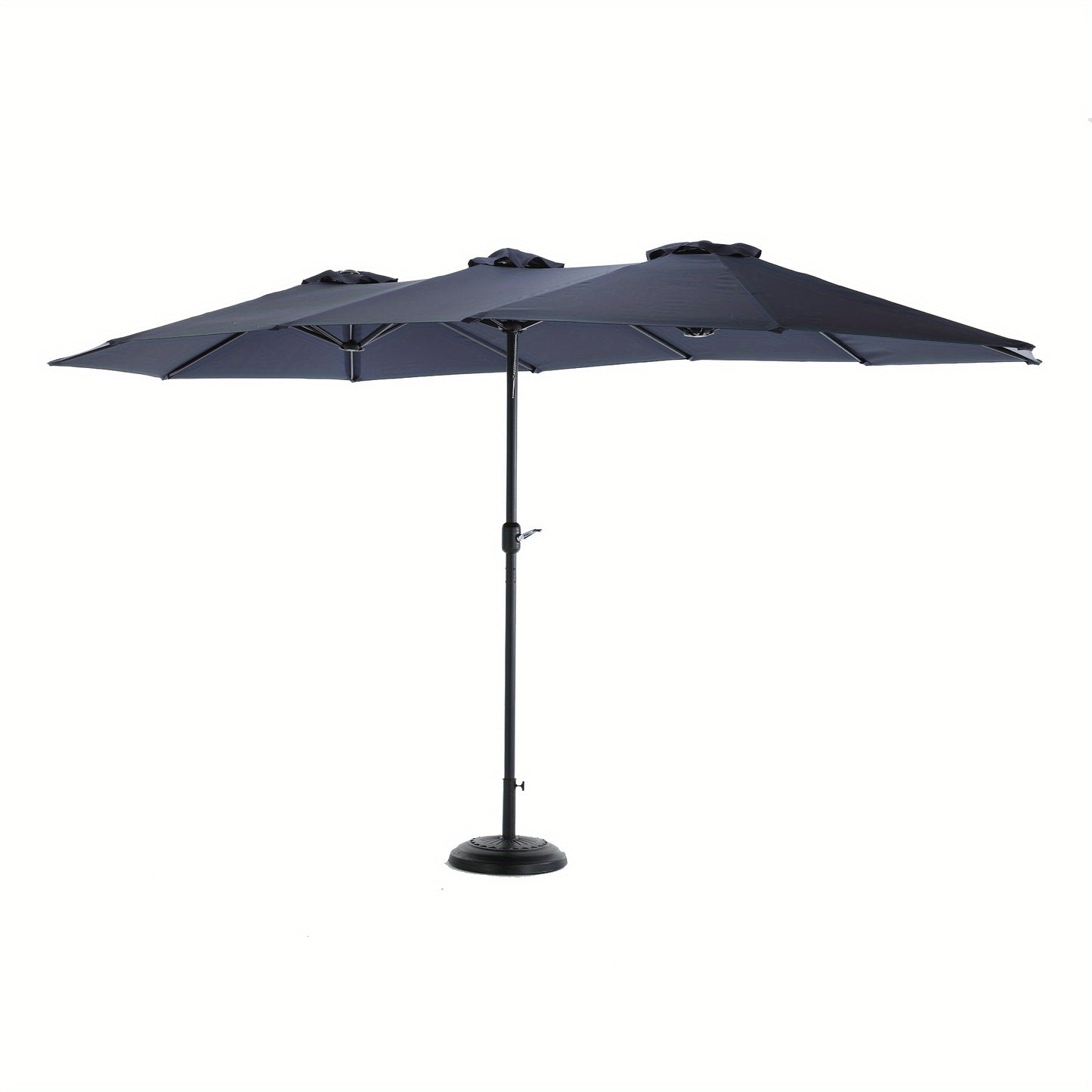 Tuinparasol – Terrasparasol – Marketparasol – Zweefparasol – Dubbelzijdige Parasol – 4,8 Meter Groot – Crank Kantelbaar – Marineblauw