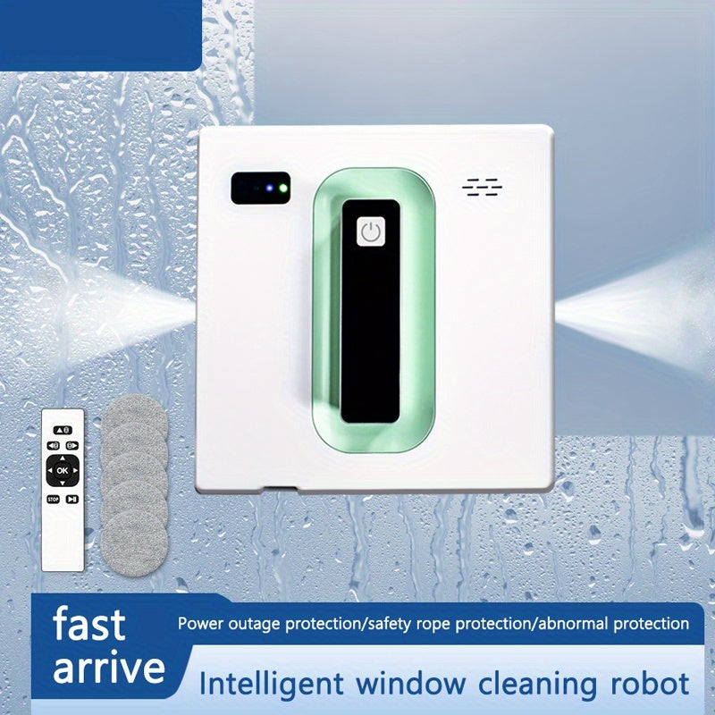 Raamrobot – Elektrische Glazenwasser – Automatische Ruitenreiniger – Robot Ramenwasser – Raamreiniger – Dubbele Voeding – Afstandsbediening