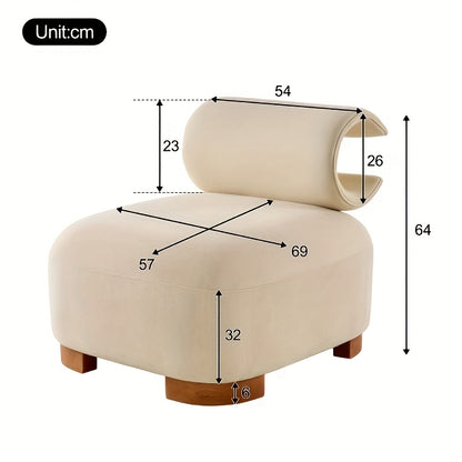 Chillstoel – Fauteuil – Relaxstoel – Zitzak – Loungestoel – Wit – Katoenen Vulling – Onderhoudsvriendelijke Stof
