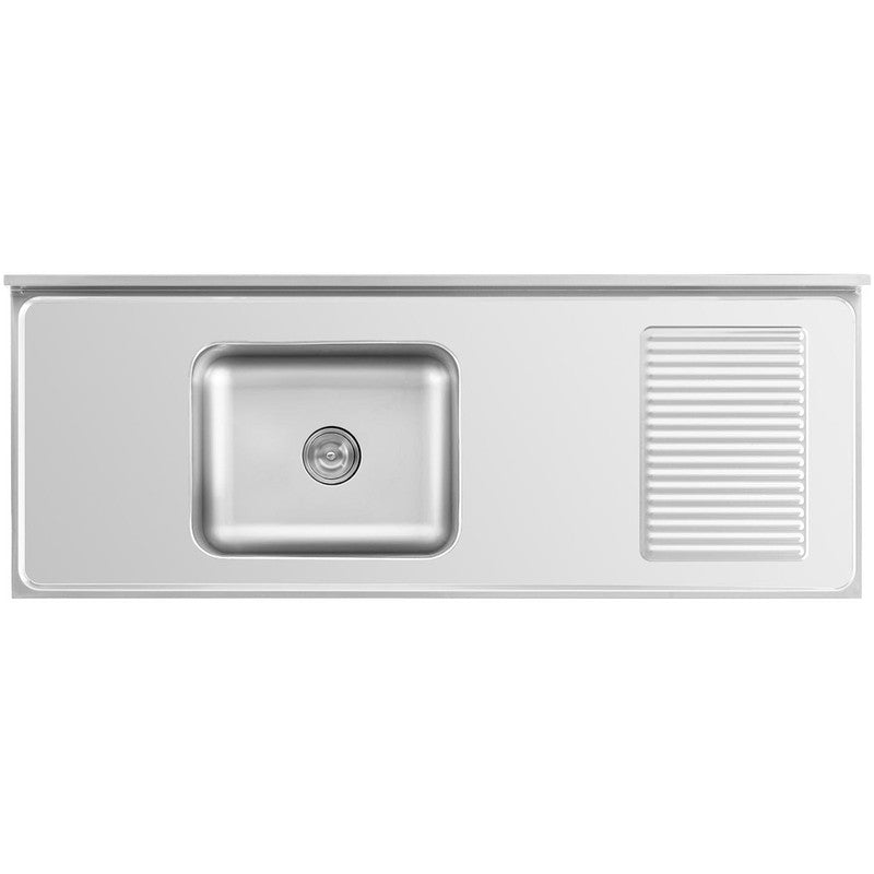 Enkele Gastronomische Spoelbak – Spoelunit – Keukenkast – Spoeltafel – Spoelmeubel – RVS Spoelbak Met Kast – Grote Inhoud 50x40x24 cm – Verstelbare Poten 20 mm