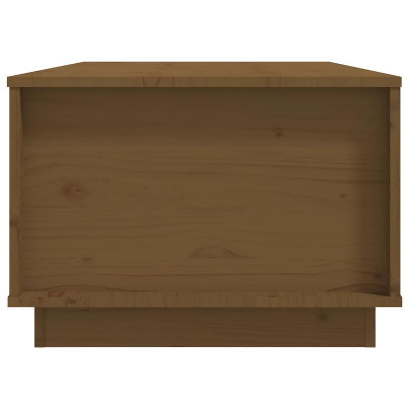 Coffee Table 100X50X35 Cm Solid Pine Wood Honingbruin Practical, Removable, Suitable for All Seasons