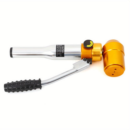 Hydraulische Handstans – Metaalpen – Staalplatenstans – Buispons – Gatpons – 6 Stansmaten 22,5-60,8 mm – 90 kN Handmatige Kracht Zonder Elektriciteit