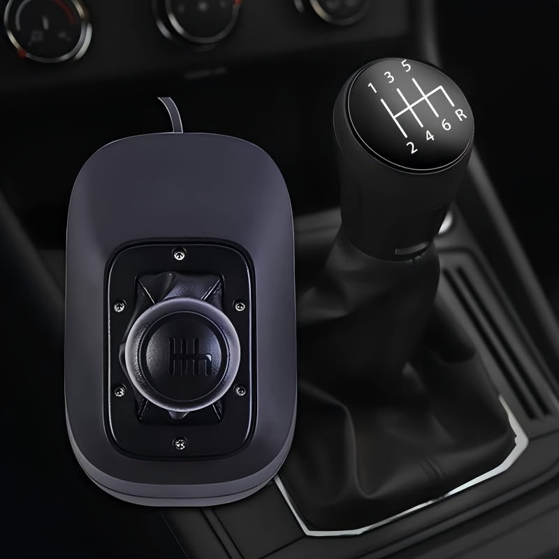 Racestuur – Racewheel – Gaming Stuur – Racestuur Set – Stuur Met Versnellingspook – Metalen Hall-Effect Pedalen – Dual Vibratiefeedback – Zwart