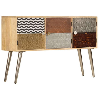 Dressoir – Sideboard – Opbergkast – Kast – Meubel – Massief Grenenhout – Bruin – Compact Formaat 75x35x70 cm – Afneembare Opbergvakken
