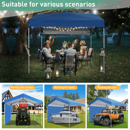 Partytent – Paviljoen – Overkapping – Feesttent – Tuintent – Pop-up – 3,05x3,05 m – UPF 50+ Zonbescherming – Eenvoudig Op te Zetten