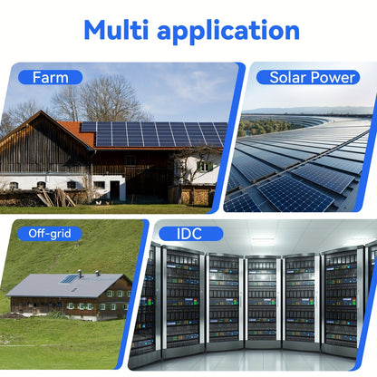 LiFePO4 Accu – Lithium Batterij – Camper Accu – Bootaccu – Zonne-energie Accu – 12,8V 200Ah – Ingebouwde 200A BMS – Lage Temperatuurbescherming