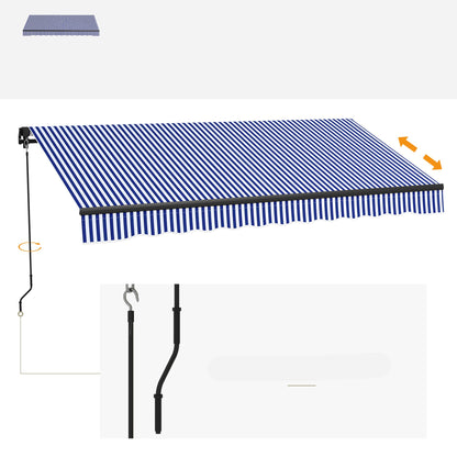 Verstelbare Balkonzonwering –  Luifel - Terraszonwering – Schaduwdoek – Zonnescherm – Aluminium Frame – UV30+ Bescherming - QUORE