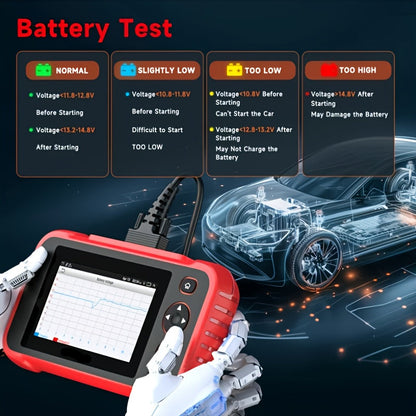 OBD2 Scanner – Autodiagnose Tool – Foutcode Lezer – ABS Scanner – Airbag Scanner – Lees en Wis Motor- & Transmissiefoutcodes – Live Dataweergave