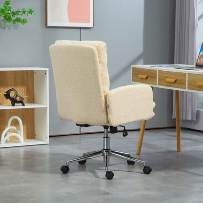 Ergonomische Bureaustoel – Kantoorstoel – Werkstoel – Draaistoel – Bureaustoel Met Armleuning – Verstelbare Hoogte – 360° Draaibare Zitting – Stevige PU Bekleding – Comfortabele Armsteunen