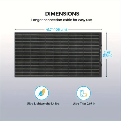 Flexibel Zonnepaneel – Vouwbaar Zonnepaneel – Zonnecel – Zonne-energie Paneel – Photovoltaïsch Paneel – 2x105W Totaal 210W – Monokristallijn Hoog Rendement – Buigbaar Voor Camper Boot Camping
