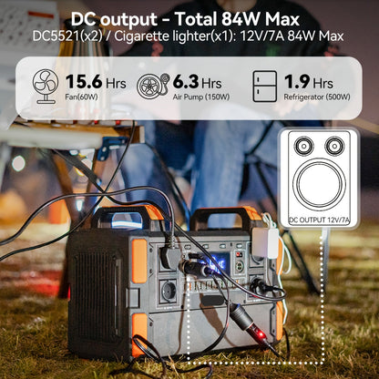 Draagbare Powerstation – Mobiele Energiebron – Stroomgenerator – Externe Accu – 1041,6 Wh Capaciteit – 2000 Watt Piekvermogen