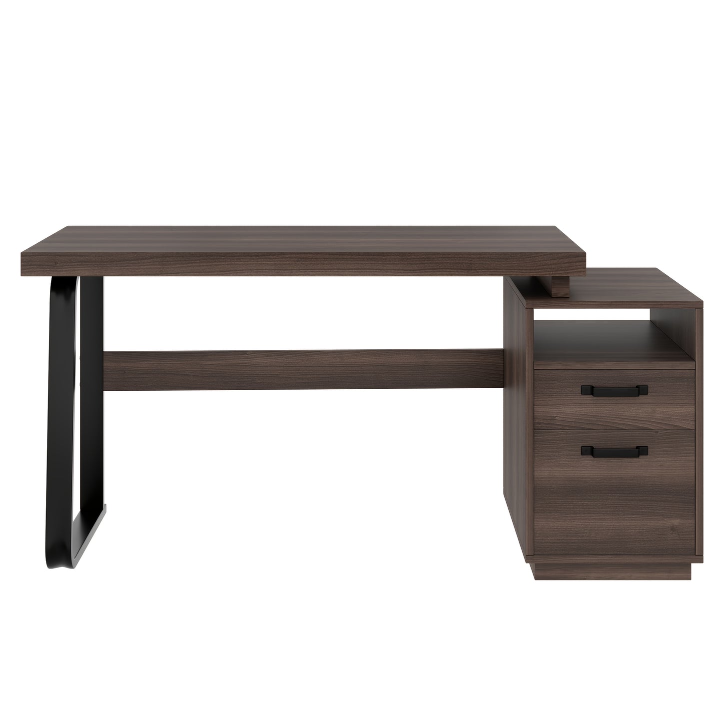 135 X 54 Cm Modern Minimalist Style Desk, Super Strong Load-bearing, Multifunctional Storage Design, Silent Drawer, Folder Drawer