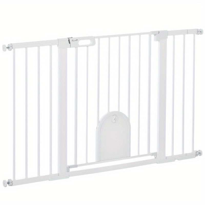 Veiligheidsbarrière – Traphekje – Deurhekje – Kindveiligheidshek – Huisdierenhek – Verstelbaar 75-131 cm – Stevig Metaal met ABS Klembevestiging zonder Boren – 76 cm Hoogte
