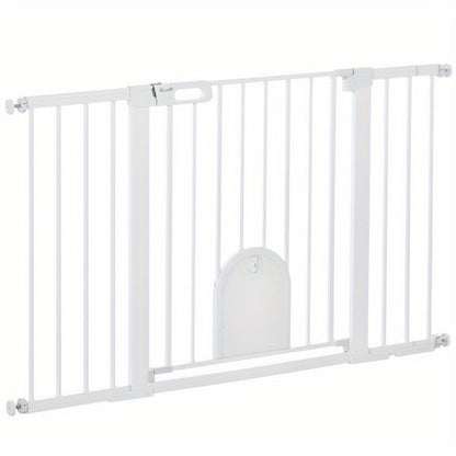 Veiligheidsbarrière – Traphekje – Deurhekje – Kindveiligheidshek – Huisdierenhek – Verstelbaar 75-131 cm – Stevig Metaal met ABS Klembevestiging zonder Boren – 76 cm Hoogte