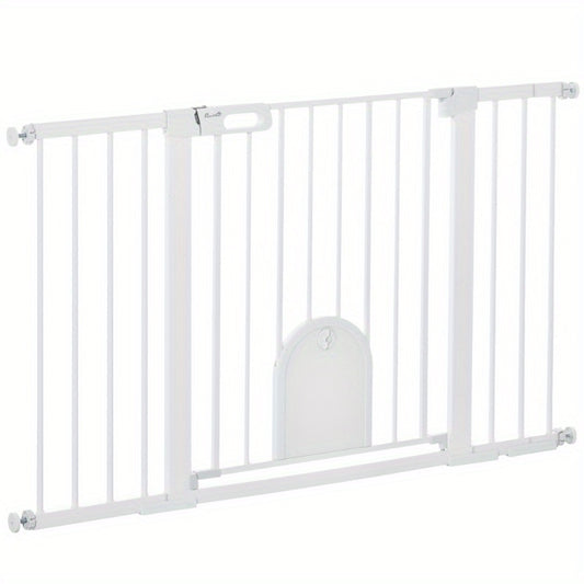 Veiligheidsbarrière – Traphekje – Deurhekje – Kindveiligheidshek – Huisdierenhek – Verstelbaar 75-131 cm – Stevig Metaal met ABS Klembevestiging zonder Boren – 76 cm Hoogte