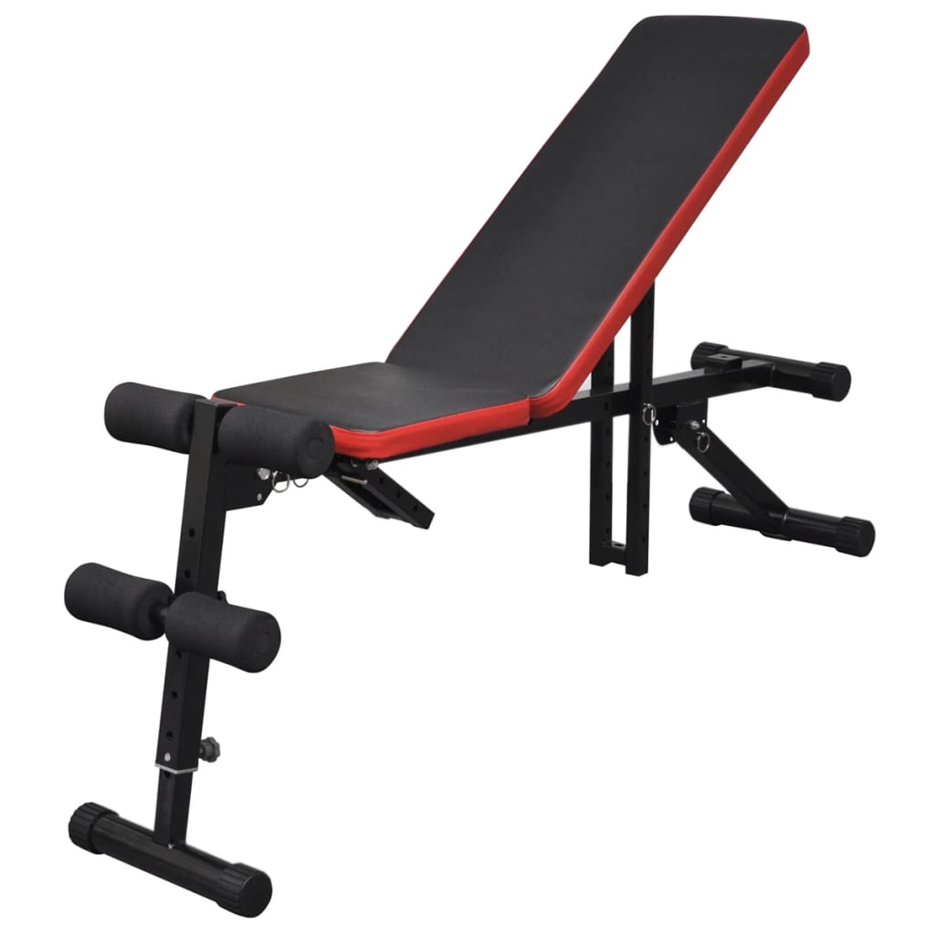 Multifunctionele Trainingsbank – Fitnessbank – Krachtbank – Dumbbellbank – Gewichtbank – Verstelbare Rugleuning – Dumbbells 30,5 kg – Robuust Stalen Frame – Comfortabele Bekleding – Zwart