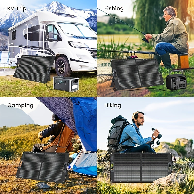 Vouwbaar Zonnepaneel – Opvouwbaar Solar Paneel – Draagbaar Zonnepaneel – Camping Zonnepaneel – 100W Hoog Rendement – ETFE Waterbestendig Design