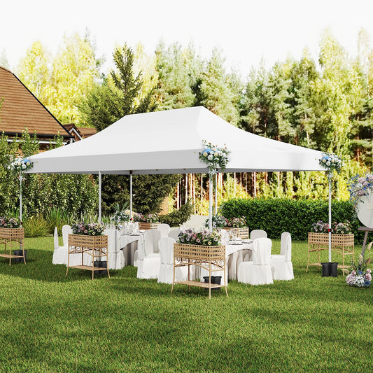 Pop-up Paviljoen – Vouwtent – Partytent – Marktkraam – Tuinoverkapping – 3 x 6 Meter – 6 Uitritsbare Zijwanden – Waterafstotend & Weerbestendig