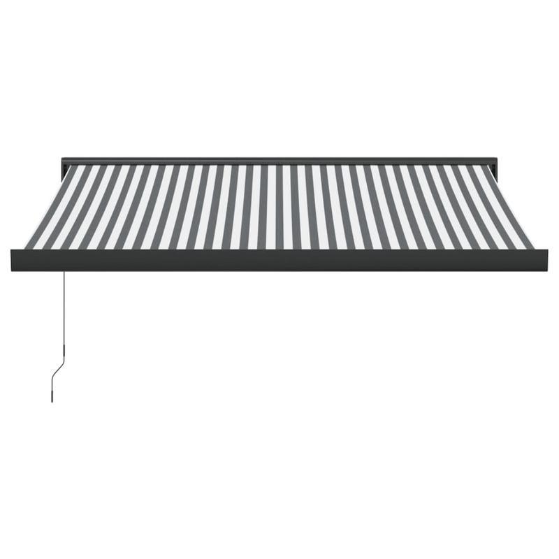 Laifel extends 3.5x2.5m dust and aluminum anthracite and white Removable Outdoor Practical, Backyard Shelter, Contemporary Shade, Stylish Cover, Durable Fabric, Adjustable Awning, Portable Shade, Camping Gear, Patio Decor
