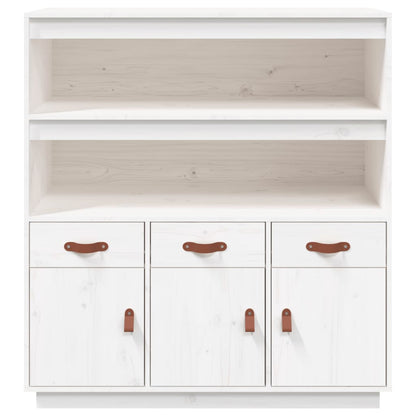 Hoge Houten Kast – Smalle Opbergkast – Hoge Kast – Opbergmeubel – Houten Kasten – Wit – Ruimtebesparend Hoog Model – Solide Hout Met Witte Afwerking