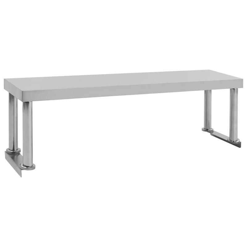Werkbank – Werktafel – Montagetafel – Servertafel – Werkplek – RVS Constructie – Extra Groot 120x30x85 cm – Eenvoudig Schoon Te Maken
