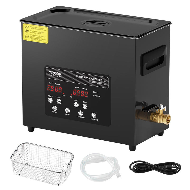 Ultrasoonreiniger – Ultrasone Reiniger – Brillenbad – Sieradenreiniger – Horlogereinigingsapparaat – 6 Liter Inhoud – 180W Met Verwarming En Timer