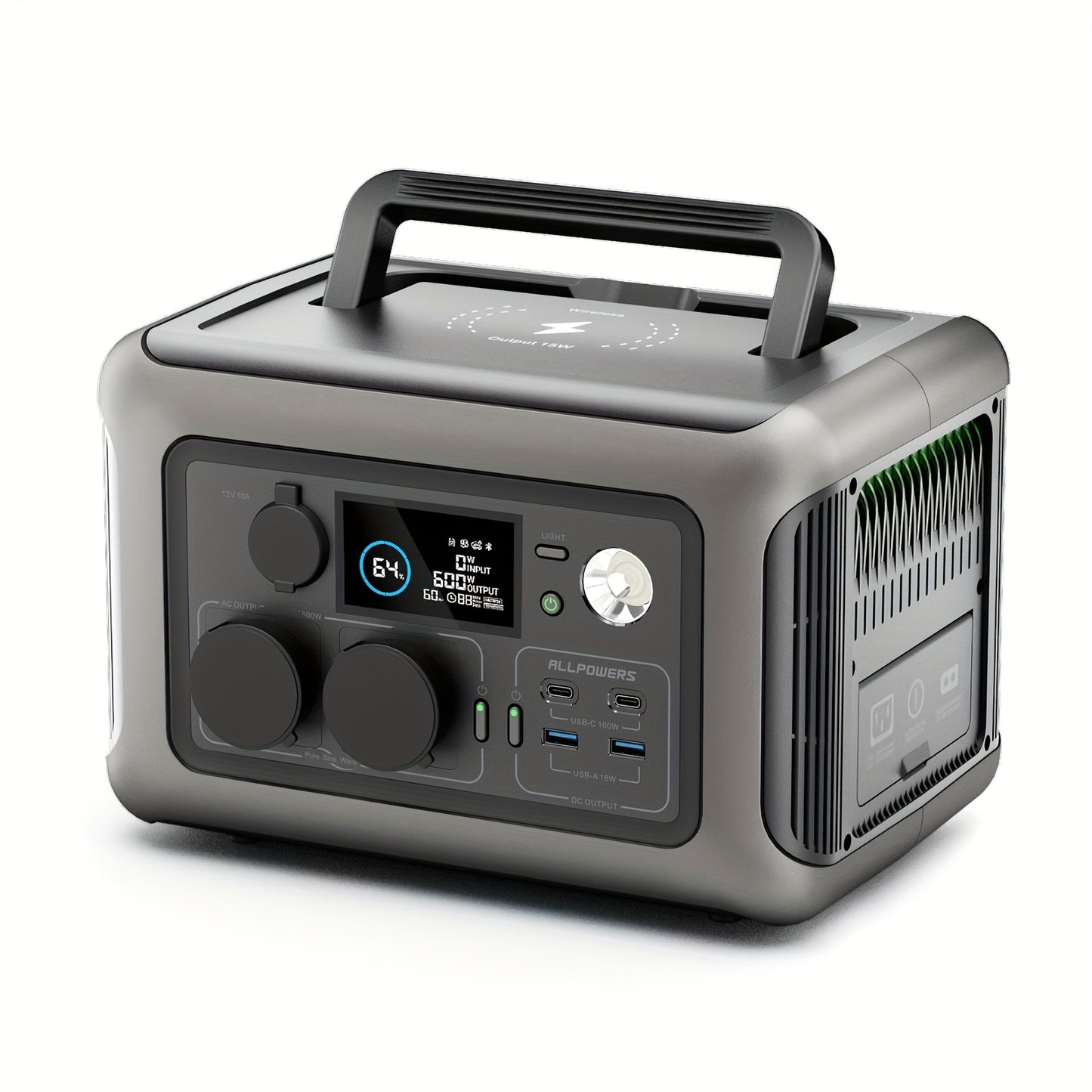 Powerstation – Draagbare Generator – Noodstroomvoorziening – Zonne-energie Accu – Powerbank – Compact Design – LiFePO4 Batterij 299Wh – UPS Functie & Snelladen in 1 Uur